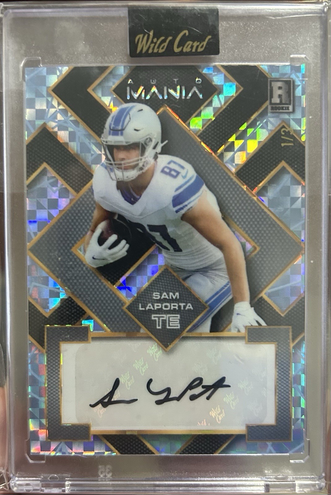 Sam LaPorta Wild Card Auto Mania Pro Look Autographs #AMSQA Base