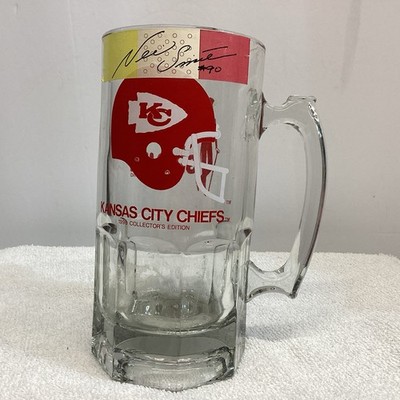 Signed Neil Smith 90KC Chiefs Beer Mug 6.75''H Slim Jim 1990  Collector's Edition