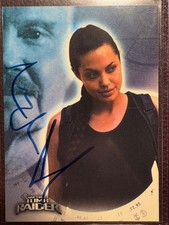 Angelina Jolie Tomb Raider signed on card autograph SWAU authentication