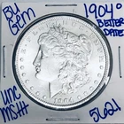 1904 O BU UNCIRCULATED MORGAN SILVER DOLLAR AUTHENTIC U.S.MINT FREESHIPPING 5621