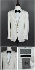 RARE! Canali Exclusive Peak Lapel Lin - Silk Sport Coat Blazer