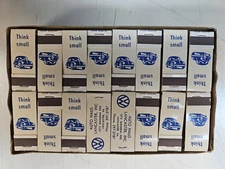 Vintage VW Volkswagen Full Box "Think Small" Match Books Auto Haus Lancaster PA
