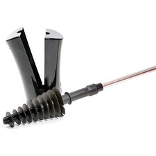 2 Piece Toilet Plunger with Caddy Holder and Stainless Steel Handle