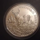 American Wildlife 1 oz .999 Fine Silver Round Whitetail Deer Design