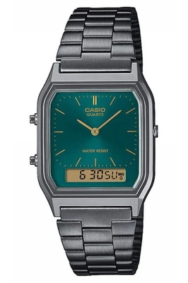 CASIO Collection Edgy Armbanduhr Ana-Digi Grau/Grün AQ-230EGG-3AEF - Bild 1 von 2