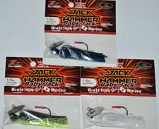 3 lures evergreen zman baby jack hammer chatterbait 1/2oz bladed jig assortment