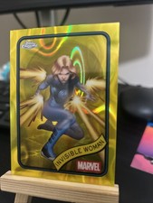 2025 Topps Chrome Marvel Yellow Lava Refractor #174 Invisible Woman