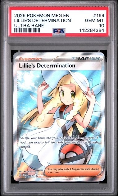 リーリエの決心 Lillie's Determination PSA10 Lillie's Determination #169 FA PSA 10 Gem Mint 2025 Pokemon Mega