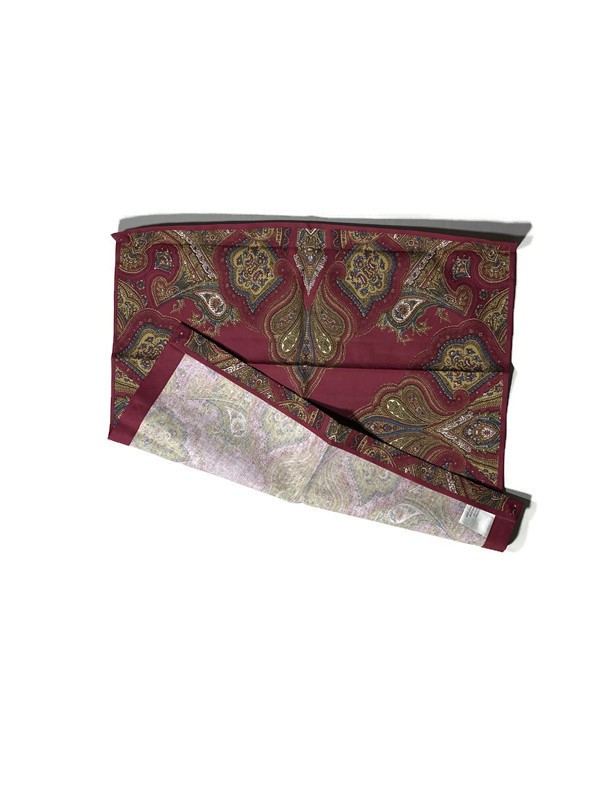 Williams Sonoma Burgundy Red Harvest Paisley Dinner Napkin Napkins Set of 4 New