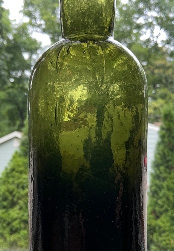 CRUDE AMERICAN CYLINDER WHISKEY, FULL OF CHARACTER, 3 PCS. MOLD 1870-80S WHITTLE