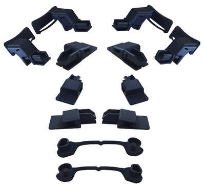 smart Fortwo 451 Cabrio Roof Repair Kit 12 Pcs A451A4517820 Black