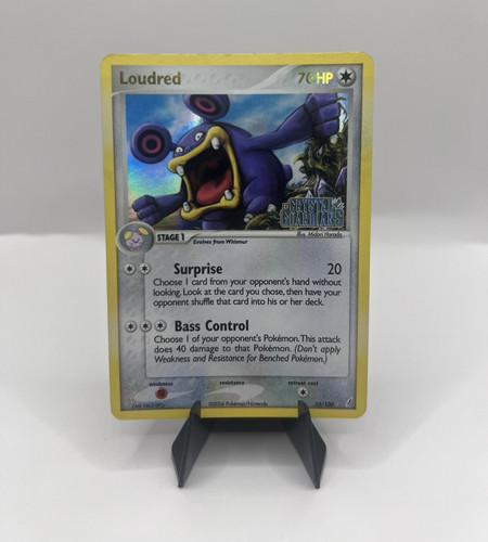 Pokemon Loudred 23/100 EX Crystal Guardians 2006 Reverse Holo Rare 70 HP EN