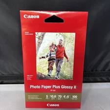 Canon Photo Paper Plus Glossy II PP-301 4x6 100 sheets Inkjet High Gloss