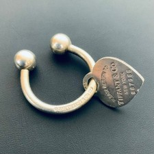 Portachiavi Tiffany & Co argento sterling 925 cuore ferro di cavallo ciondolo 2001