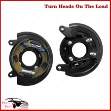 Rear Parking Brake Assembly W Backing Plate 2pcs For 2000-2007 Chevy Gmc Sierra