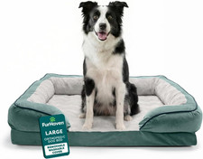 Orthopedic Dog Bed for Large/Medium Dogs W/ Removable Bolsters  Washable Cover,