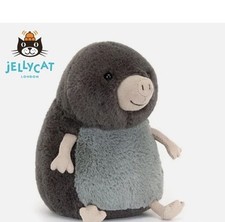 NWT-NWT-Jellycat Amuseables Muswell Mole Plush,15cm RARE Doll Toy,Tags &Dust Bag