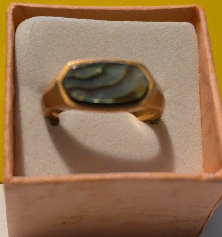 Кольцо с золотым абалоном Kendra Scott размер 7 - Изображение 3 из 4