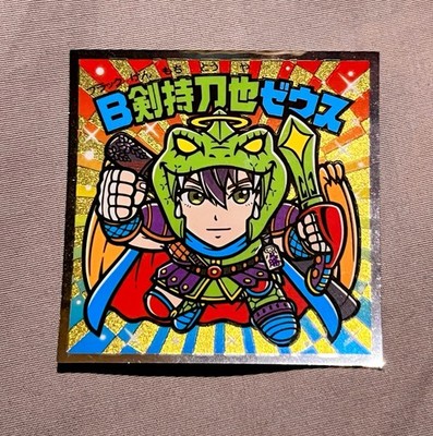 Lotte Nijisanji-man Choco 2 Sticker S4 - Black Kenmochi Toya Zeus (Secret/Rare)