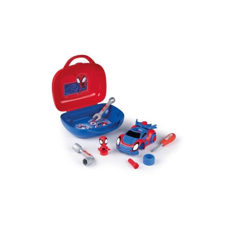 Malette outils bricolage enfant Smoby Spidey idée cadeau d'anniversaire originale 3 ans