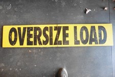 sign Oversized Load solid Wood 60" fold into 20" MANCAVE 