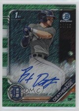 2019 Bowman Green Shimmer Refractor 14/99 Brock Deatherage #CPA-BD Auto no9