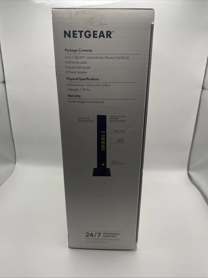 NETGEAR AC1750 WiFi Cable Modem Router (C6300) – Xfinity DOCSIS 3.0 Dual Band - Image 3 of 4