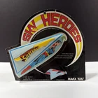 1977 Marx Superman - 'Sky Heroes' Flying Toy Figure - Original Blister Package