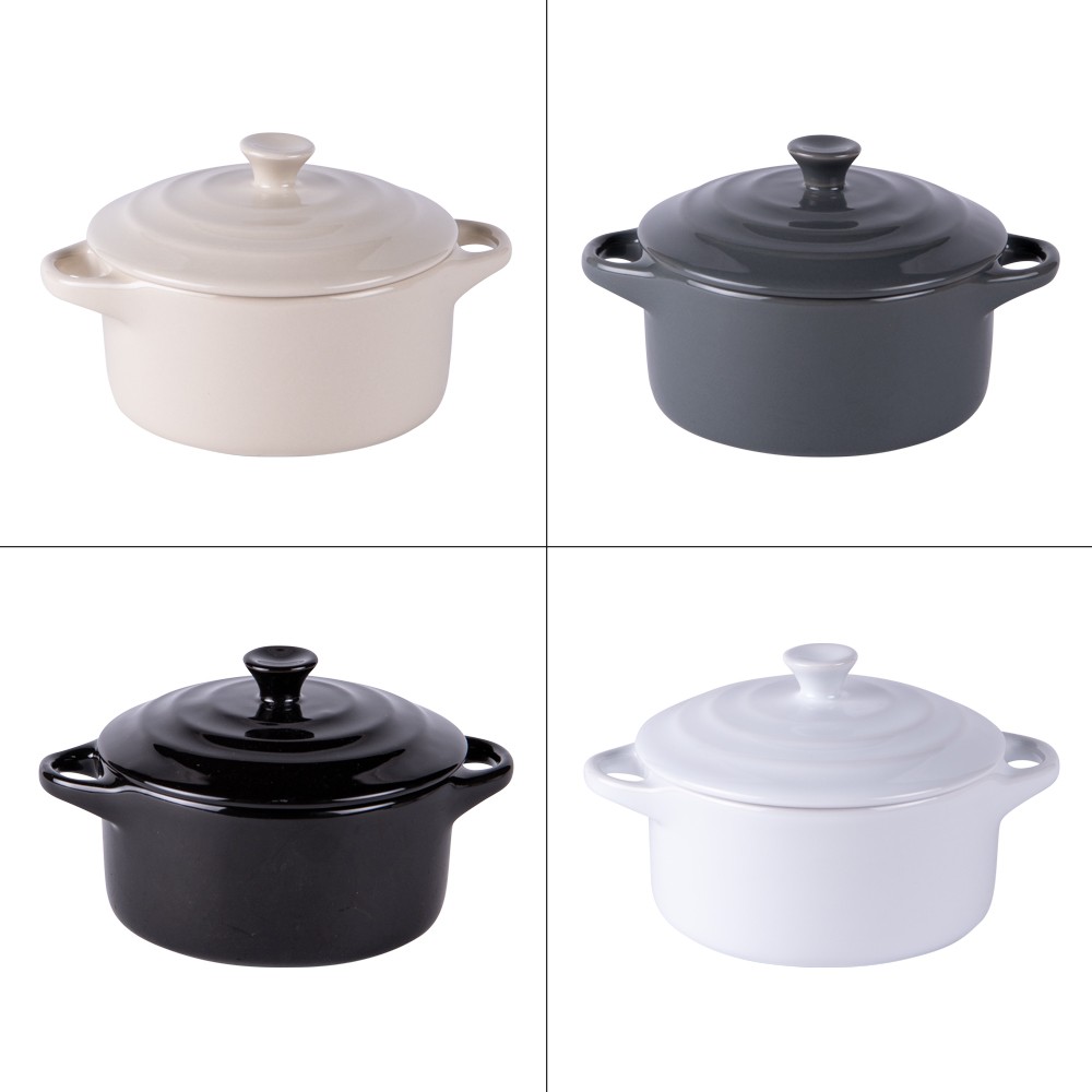 Mini cocottes en grès 9 cm pour vos repas individuels