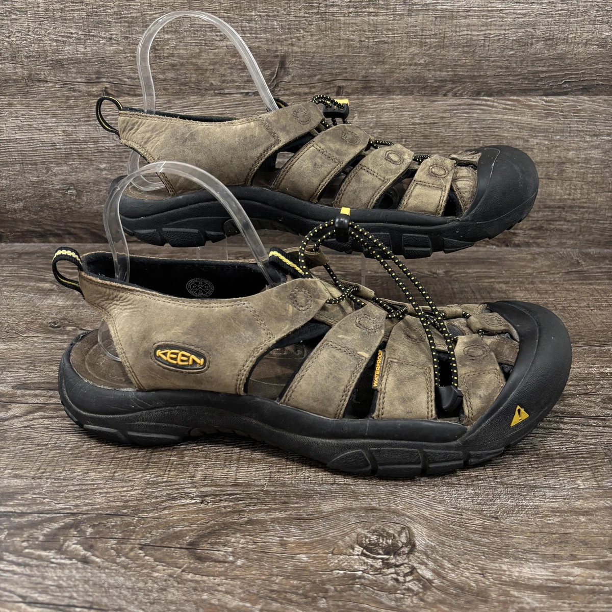 KEEN Men US 13 Leather Sports Fisherman Sandals Black Olive Green American Built KEEN Fisherman Sandals for Men with Upper Leather M for sale  main image 4
