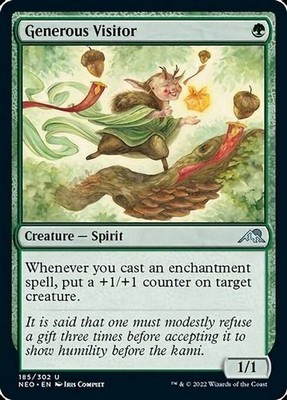 Großzügiger Besucher ~ Kamigawa: Neon Dynasty [ NM ] [ Magic MTG ]
