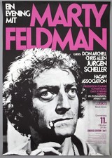 MARTY FELDMAN &ndash; mega rare vintage original Hamburg 1973 concert poster