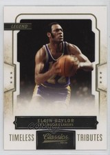 2009 Panini Classics Legend Gold Timeless Tributes 10/50 Elgin Baylor HOF 08wd