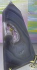 UV Reactive Blue Lace Banded Agate Amethyst Geode Freeform w/Metal Stand — photo 5