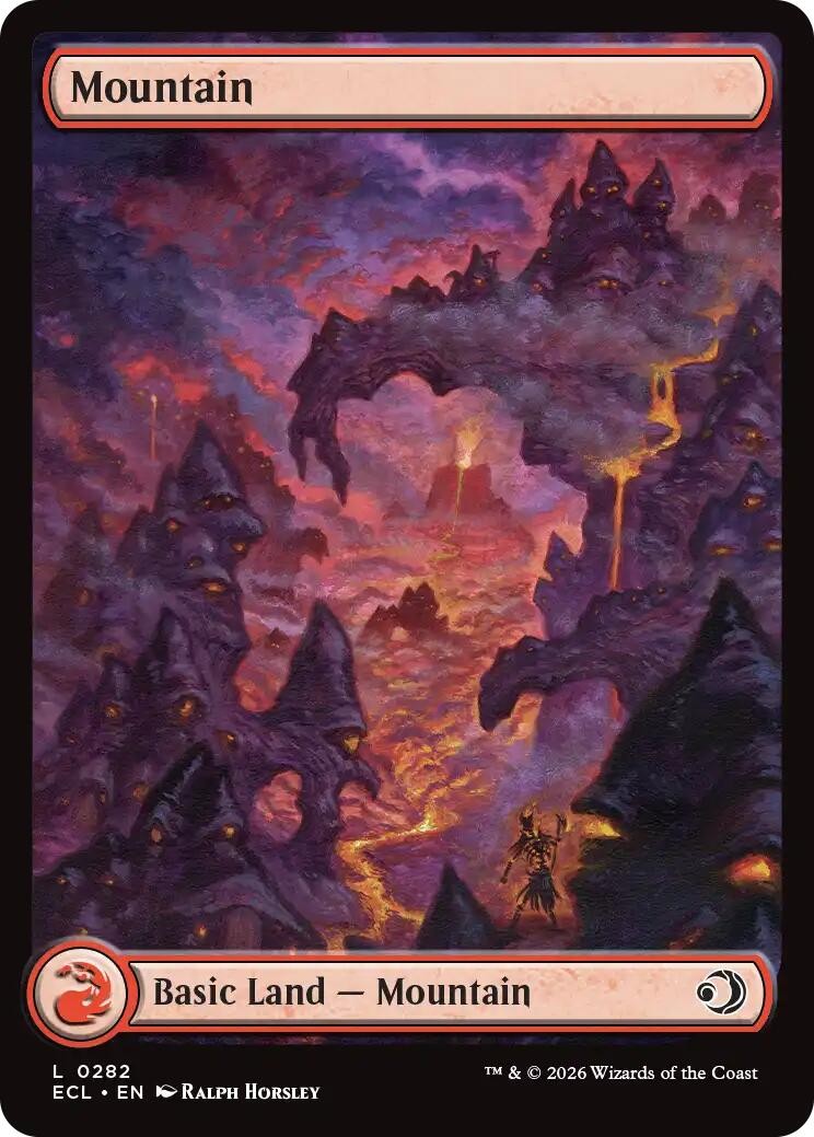Mountain (0282) Foil NM EN 282 Lorwyn Eclipsed