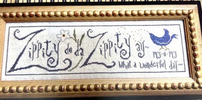 Zippity Do Da Cross-Stitch Pattern By La-D-Da - 35 Count Linen Design