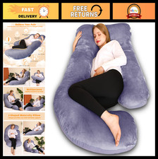 U Shaped Full Body Maternity Pillow 58" - Pregnancy Must-Have for Comfort Slee