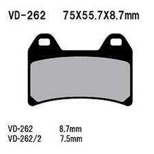 Vesrah Semi-Metallic Brake Pads Sintered Copp...