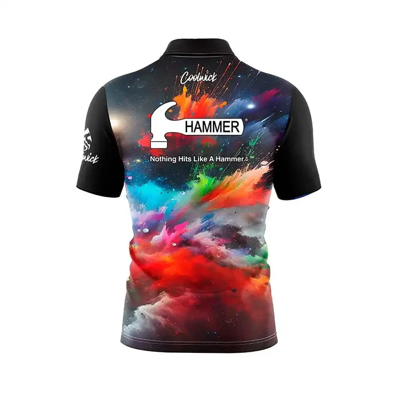 Hammer Splatterverse Quick Ship CoolWick Sash Zip Bowling Jersey