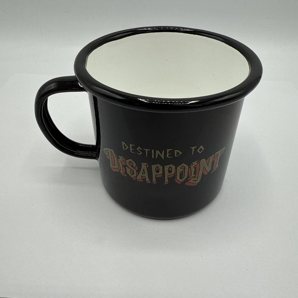 Taza esmaltada Octopied Mind Destined To Deception negra 12 OZ ¡NUEVA!  Foto 3 de 4