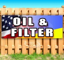 OIL  FILTER Advertising Vinyl Banner Flag Sign Many Sizes MECHANIC REPAIR