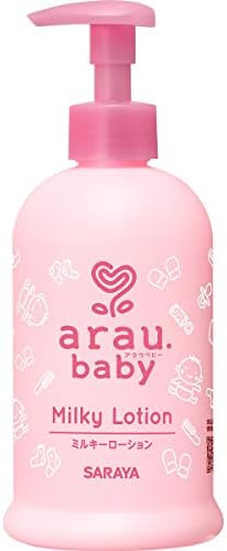 SARAYA arau Baby Milky Lotion 300mL Hypoallergenic Additive-Free Moisturizer