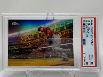 2016 Topps Chrome Mike Trout ~ PSA 10 | eBay