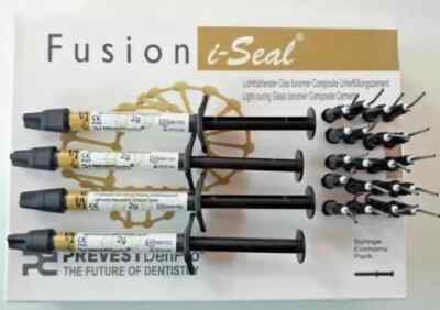 PREVEST DENPRO FUSION I-SEAL LIGHT CURING GIC DENTAL CEMENT LINER FREE SHIP..