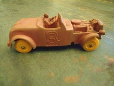 Vintage Auburn Faded Rubber Toy Roadster #3 Hot Rod Made in USA #512