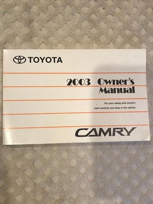 2003 Toyota Camry Owners Manual | eBay