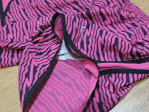 Nike Dri-Fit Shorts Girls SZ XL Pink/Blk Drawstring Running Lined Polyester - Picture 2 of 4