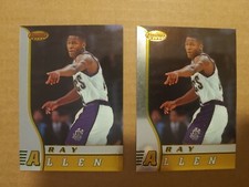 1996-97 Bowmans Best Ray Allen RC # R5 LOT OF 2 Milwaukee Bucks