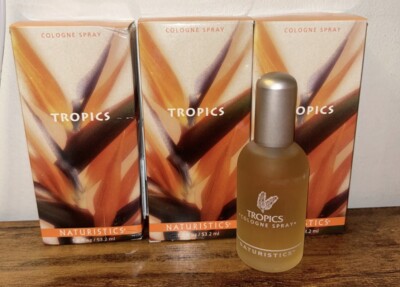 3 X Naturistics Tropics Cologne Spray 1.8 fl oz/53.2 ml Bottle~ NEW