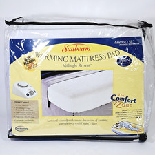 Sunbeam Heated Mattress Pad Size Twin Electric Digital Controls 10 Hour New